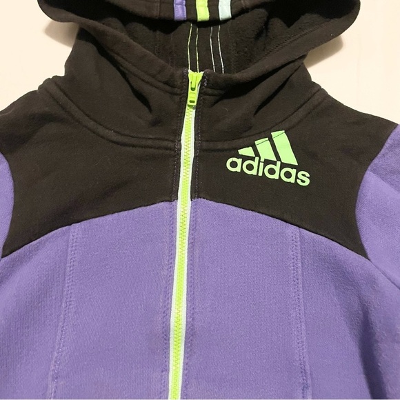 Adidas Kids Size 4T Zip Up Hoodie - Picture 2 of 16